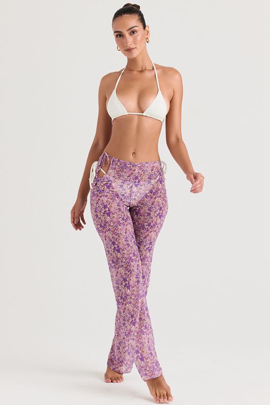 Pantalones House Of Cb Floral Cutouts Moradas | PQW-617325