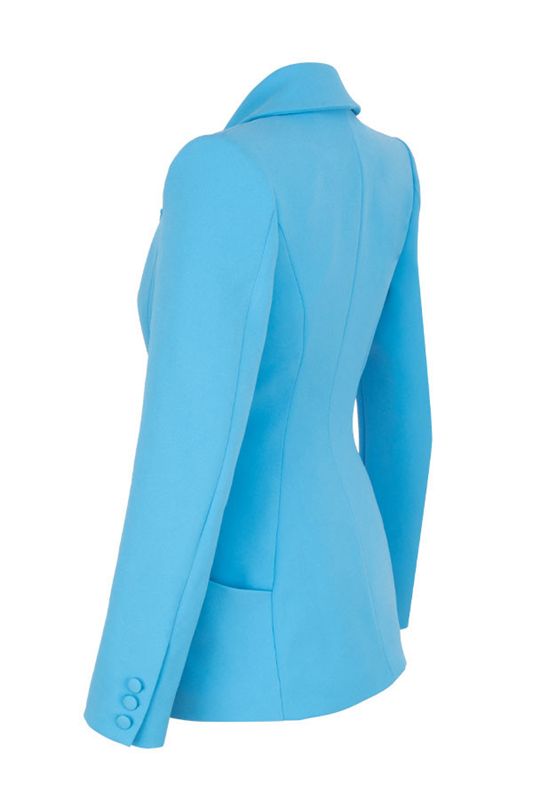 Blazer House Of Cb Double Breasted Tailored Azules | PMO-574390