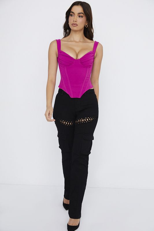 Bodysuit House Of Cb Boned Fucsia | OAL-203198