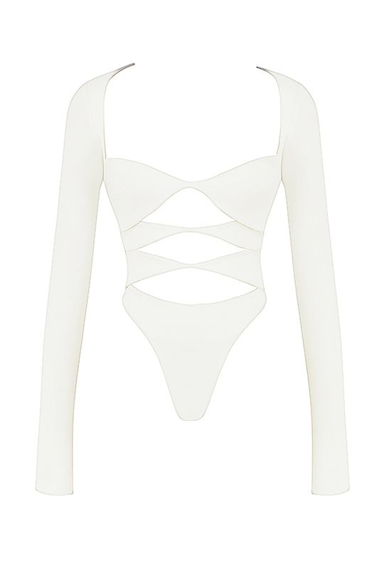 Bodysuit House Of Cb Cutout Blancas | WVD-517893