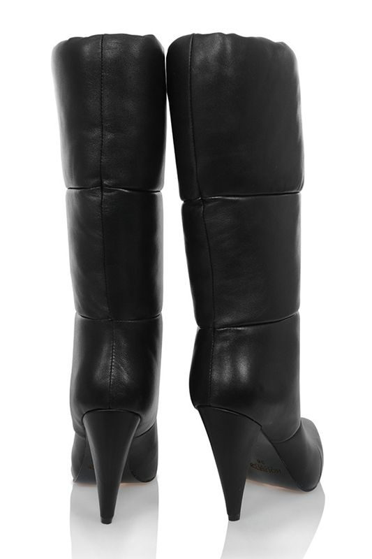 Botas House Of Cb Cuero Puffa Negras | ERO-628049