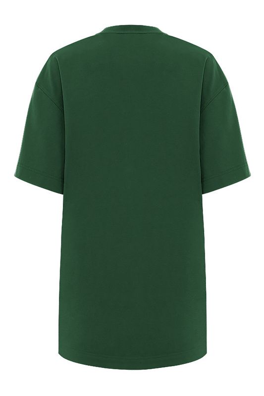 Camiseta House Of Cb Oversized Algodon Jersey Verde | HIY-954378