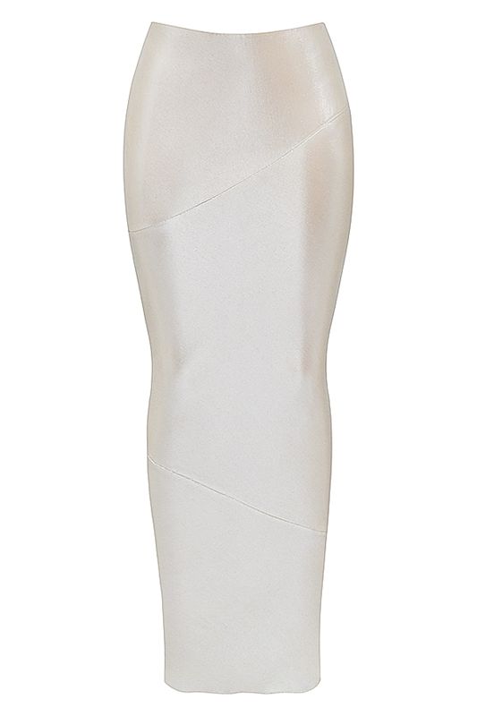 Falda House Of Cb Champagne Midi Creme | XNW-619752