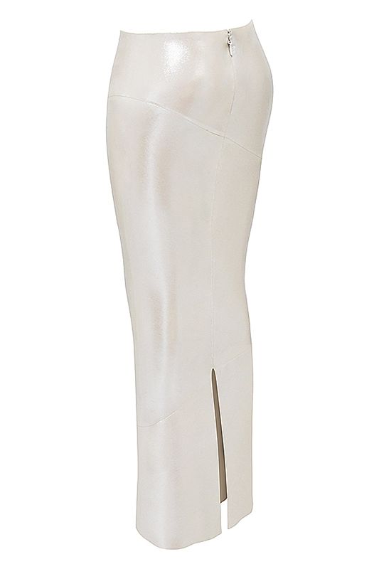 Falda House Of Cb Champagne Midi Creme | XNW-619752