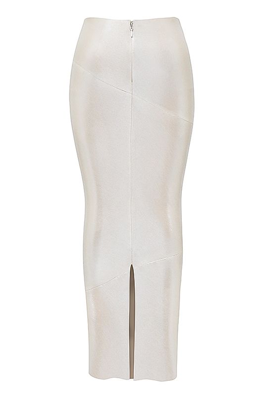 Falda House Of Cb Champagne Midi Creme | XNW-619752