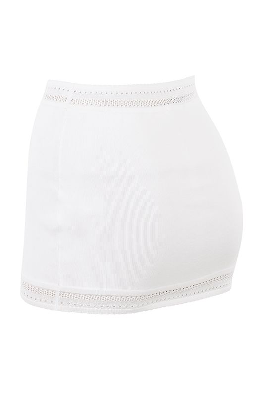 Falda House Of Cb Dainty Knit Mini Blancas | AHV-019386