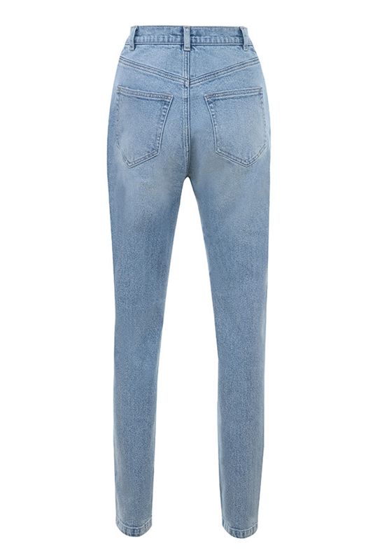 Jeans House Of Cb Blue High Cintura Denim Azules | IVX-934071