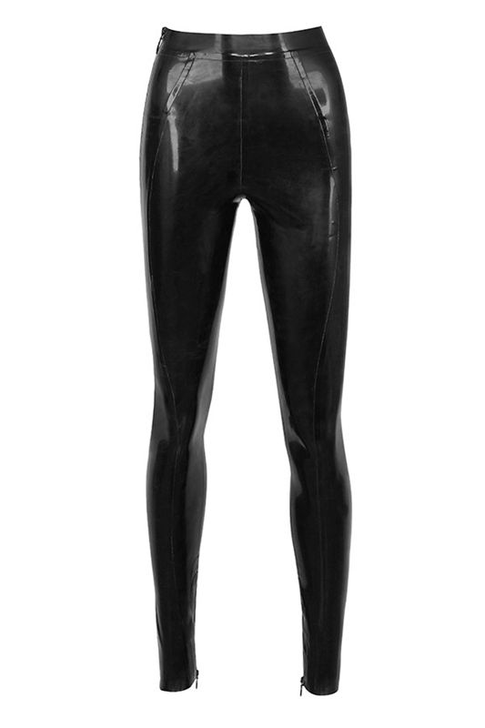 Leggins House Of Cb Latex High Cintura Negras | JBS-679241