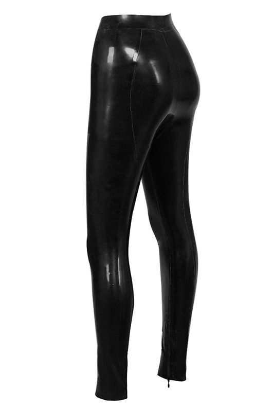 Leggins House Of Cb Latex High Cintura Negras | JBS-679241