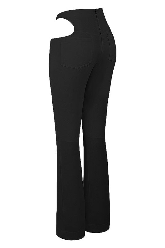 Pantalones House Of Cb Crepe Cutouts Negras | UQD-174862