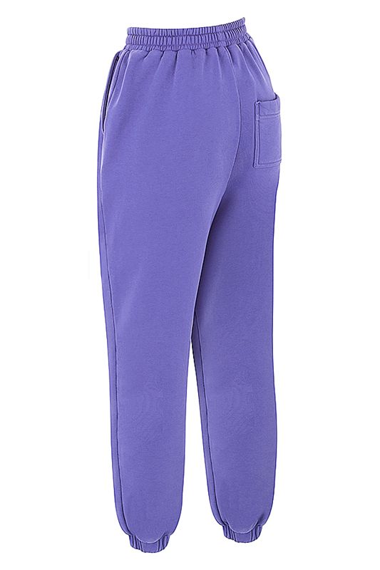 Pantalones House Of Cb Fleece Back Moradas | AHU-910763