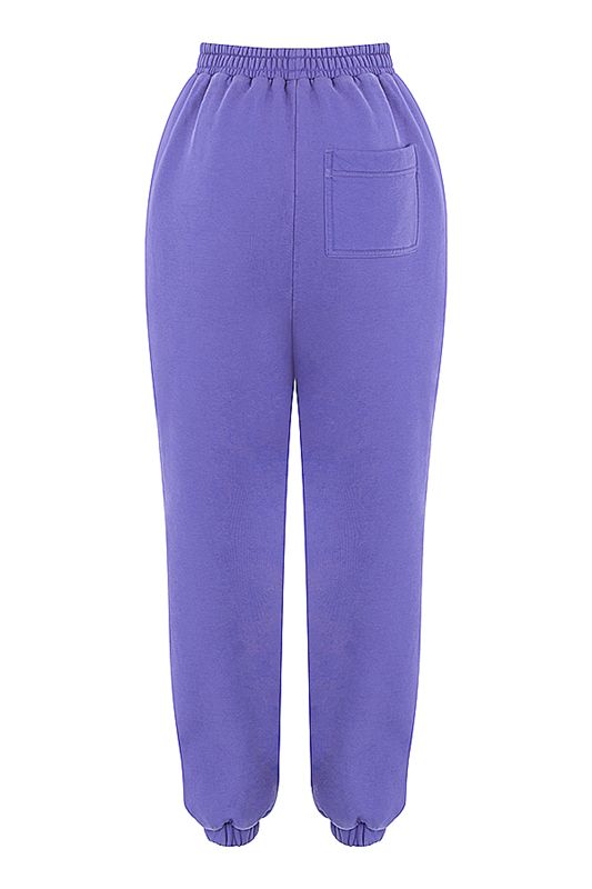 Pantalones House Of Cb Fleece Back Moradas | AHU-910763