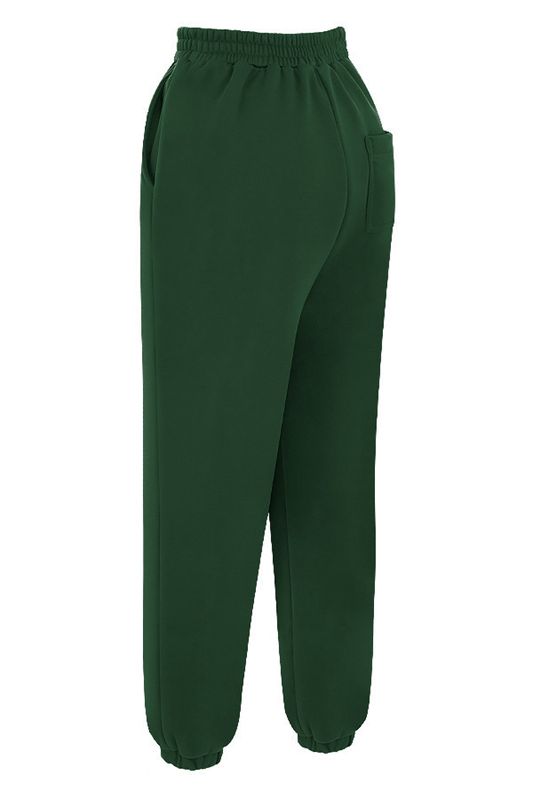 Pantalones House Of Cb Fleece Back Verde | LUO-043827