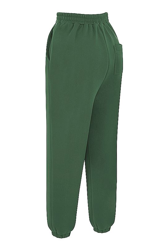 Pantalones House Of Cb Fleece Back Verde | XEN-489175