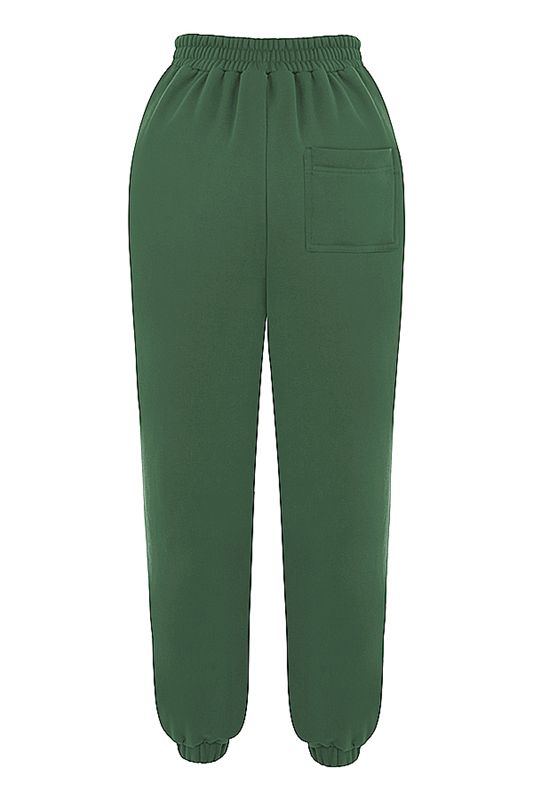 Pantalones House Of Cb Fleece Back Verde | XEN-489175