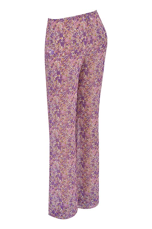 Pantalones House Of Cb Floral Cutouts Moradas | PQW-617325