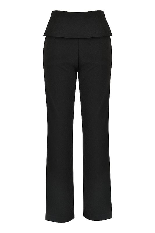 Pantalones House Of Cb Fold Fronts Negras | KDM-495028