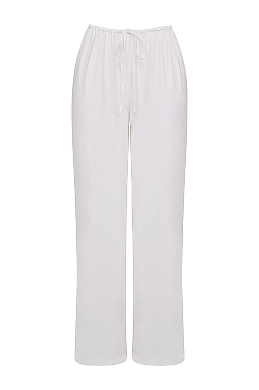 Pantalones House Of Cb Linen Mixs Blancas | DEN-017865