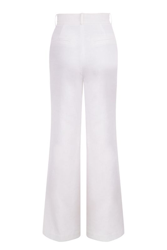 Pantalones House Of Cb Linen Mixs Blancas | WHP-496015