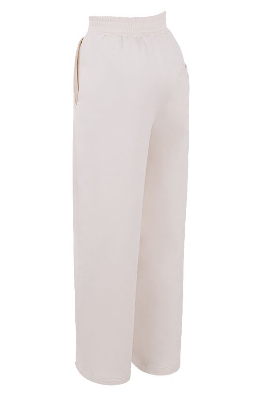 Pantalones House Of Cb White Directo Leg Sweat Blancas | ZRS-458329