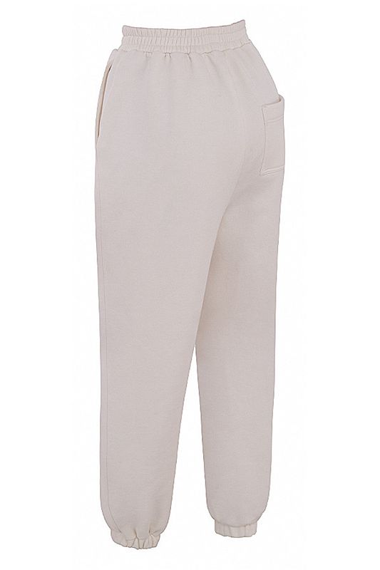 Pantalones House Of Cb White Fleece Back Gris | EIW-798152