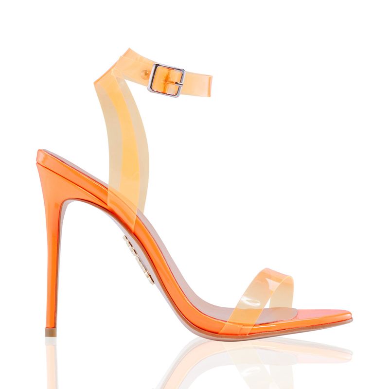 Sandalias House Of Cb Orange Straps Leathers Naranjas | RYI-637542