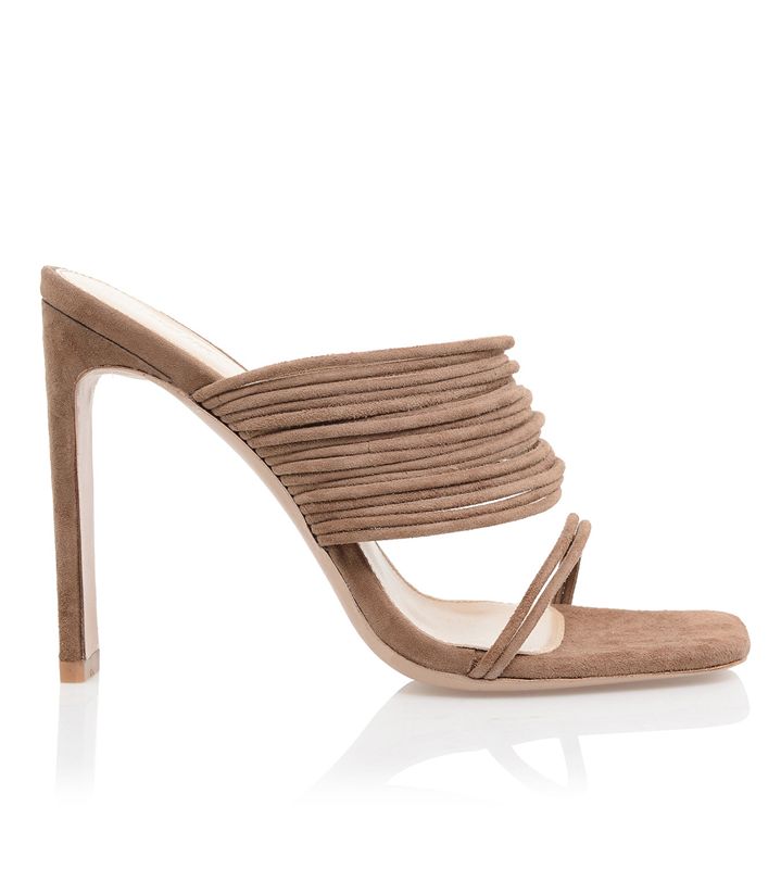 Sandalias House Of Cb Square Puntera Strappys Beige | GVO-490753