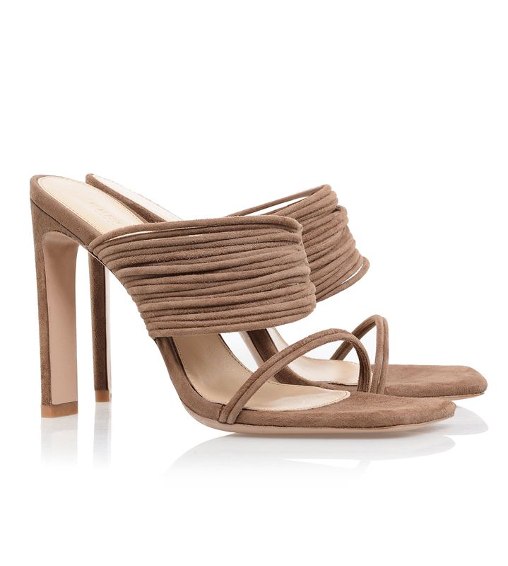 Sandalias House Of Cb Square Puntera Strappys Beige | GVO-490753