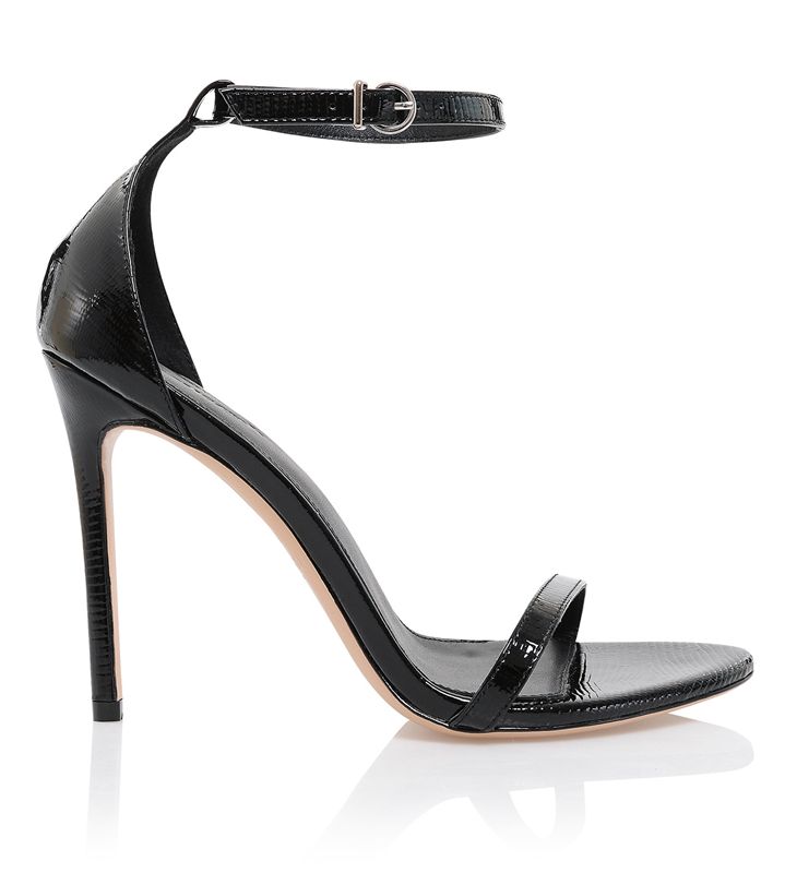 Sandalias House Of Cb Textured Straps Negras | MDG-527491