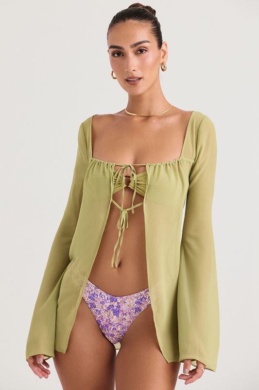 Swimsuit House Of Cb Cover Up Verde Oliva | SHP-195746