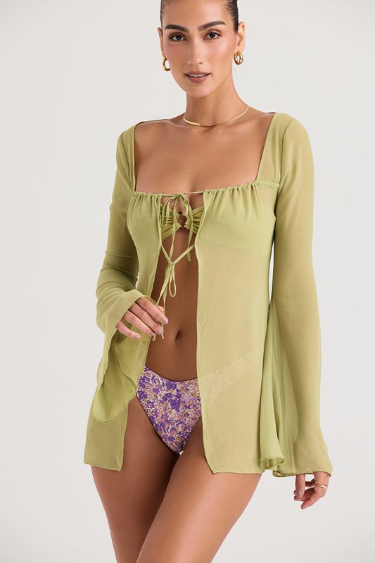 Swimsuit House Of Cb Cover Up Verde Oliva | SHP-195746