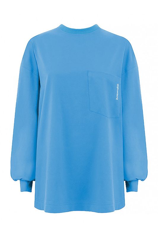 Tops House Of Cb Long Sleeve Azules | VJS-620381