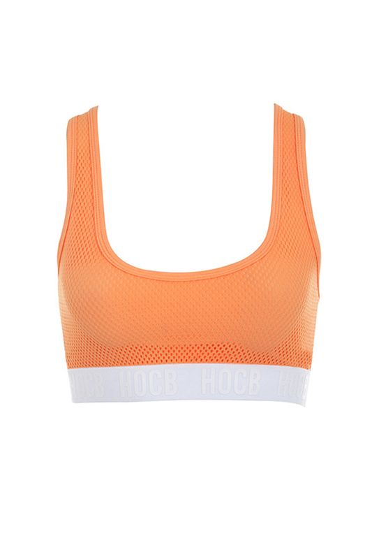 Tops House Of Cb Neon Orange Cropped Naranjas | FRX-650723