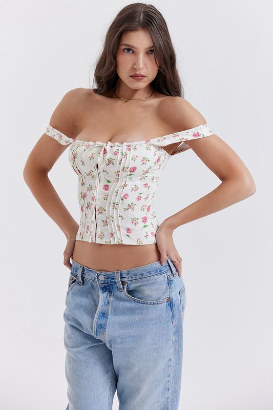 Tops House Of Cb Print Floral Rosas | QCD-027518