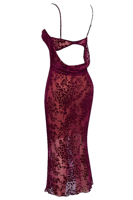 Vestido A Media Pierna House Of Cb Devore Fucsia | MXH-230741