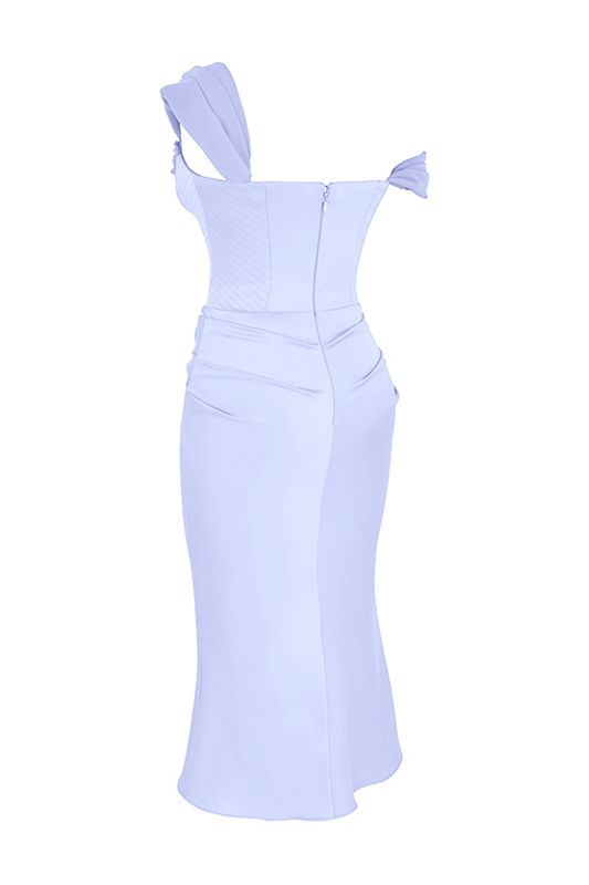 Vestido A Media Pierna House Of Cb Satin Azules | UDN-073689