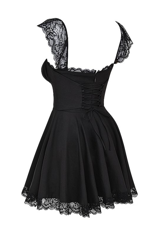 Vestido House Of Cb A-Line Mini Negras | XVG-687241