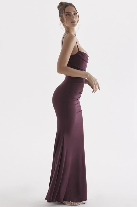 Vestido House Of Cb Cherry Maxi Burdeos | UXN-359402