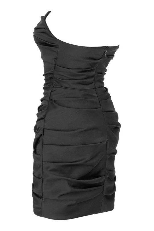 Vestido House Of Cb Draped Ruched Mini Negras | QUD-685937