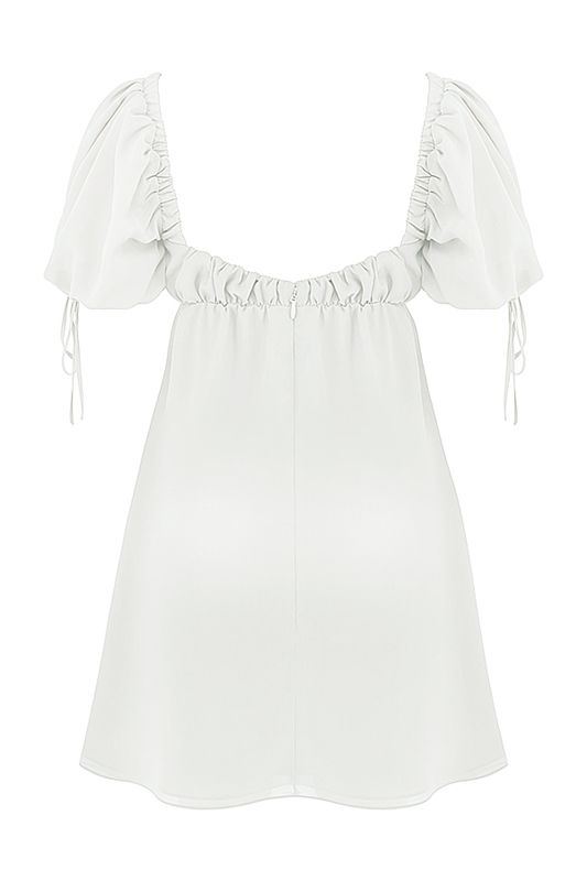 Vestido House Of Cb Georgette Mini Blancas | DNJ-350614