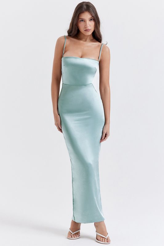 Vestido House Of Cb Jade Maxi Turquesa | FBJ-731928