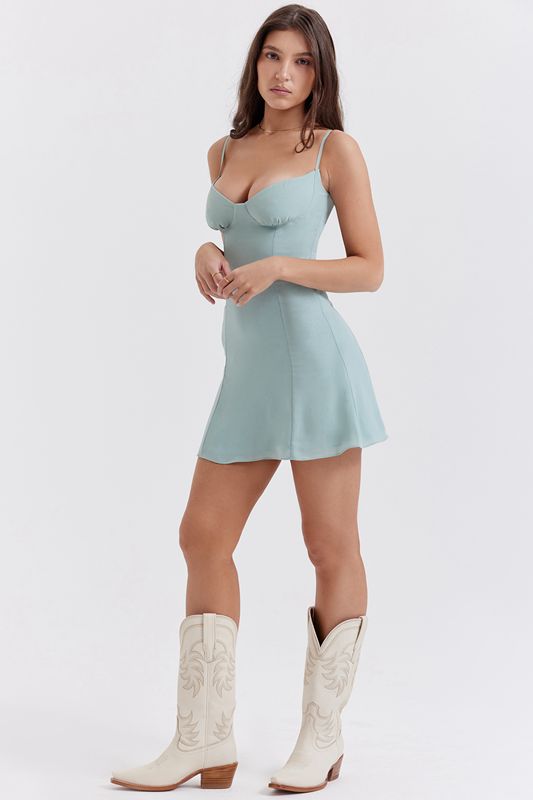 Vestido House Of Cb Jade Mini Azules | YOR-140375