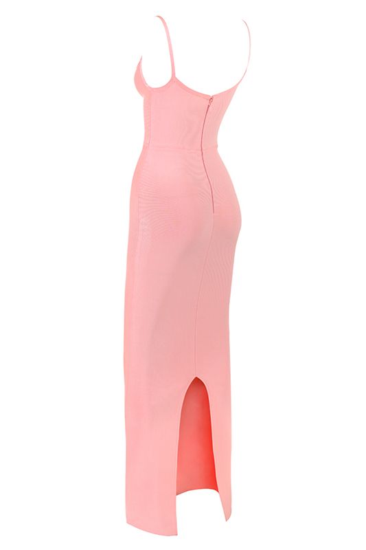 Vestido House Of Cb Pink Maxi Rosas | BTL-136270