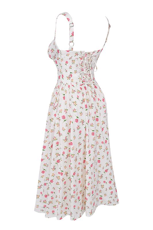 Vestido House Of Cb Print Midi Rosas | LDV-986075