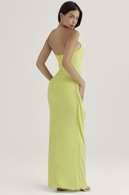 Vestido House Of Cb Strapless Gown Verde Claro | VEW-671982